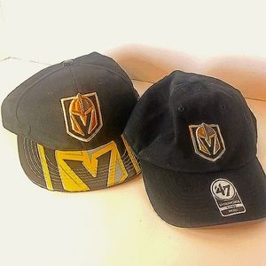 Las Vegas Golden Knights Hockey Youth Small Ball Caps Set of 2 LVGK